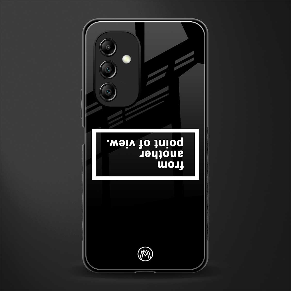 point of view black edition back phone cover | glass case for samsung galaxy a14 5g