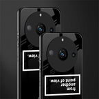 point of view black edition back phone cover | glass case for realme 11 pro 5g