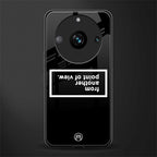 point of view black edition back phone cover | glass case for realme 11 pro 5g