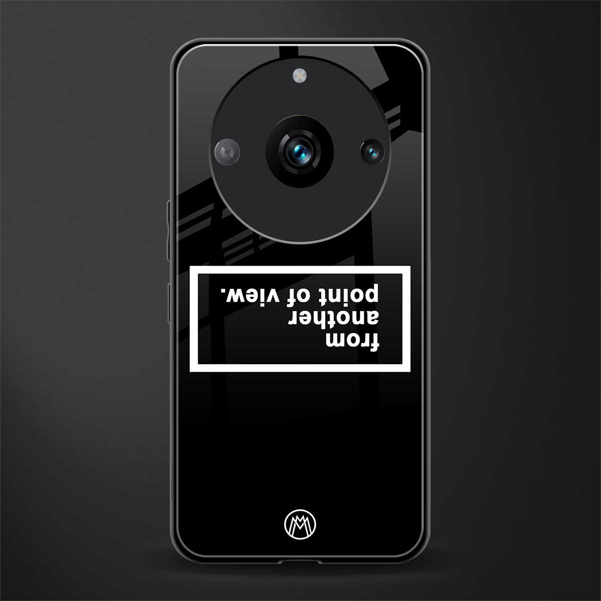 point of view black edition back phone cover | glass case for realme 11 pro 5g