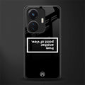 point of view black edition back phone cover | glass case for vivo t1 44w 4g
