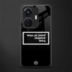 point of view black edition back phone cover | glass case for vivo t1 44w 4g