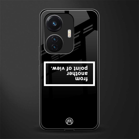 point of view black edition back phone cover | glass case for vivo t1 44w 4g