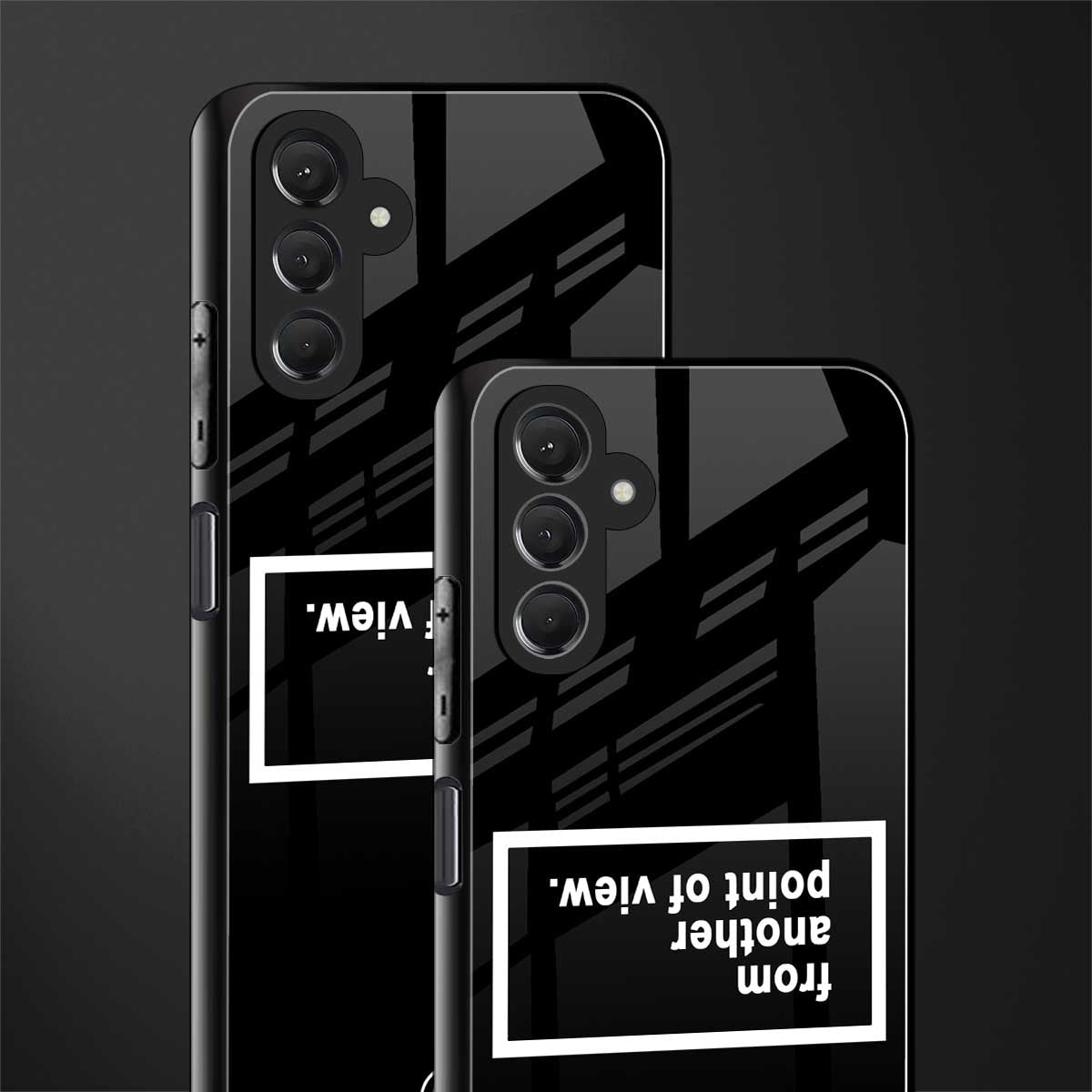 point of view black edition back phone cover | glass case for samsun galaxy a24 4g