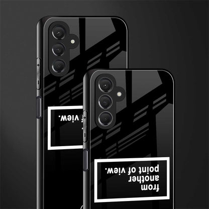 point of view black edition back phone cover | glass case for samsun galaxy a24 4g