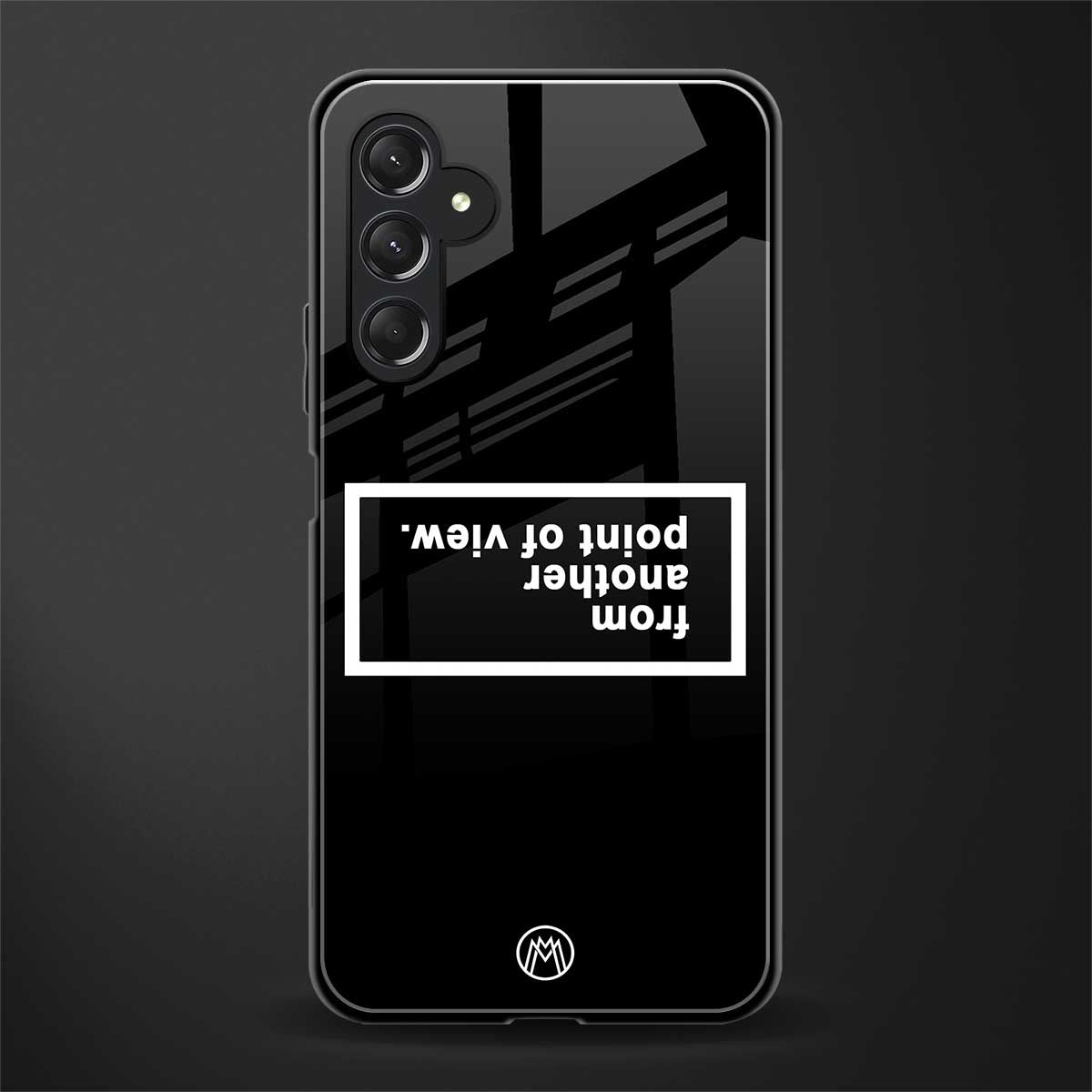 point of view black edition back phone cover | glass case for samsun galaxy a24 4g