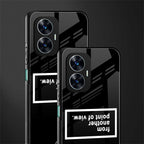 point of view black edition back phone cover | glass case for realme c55