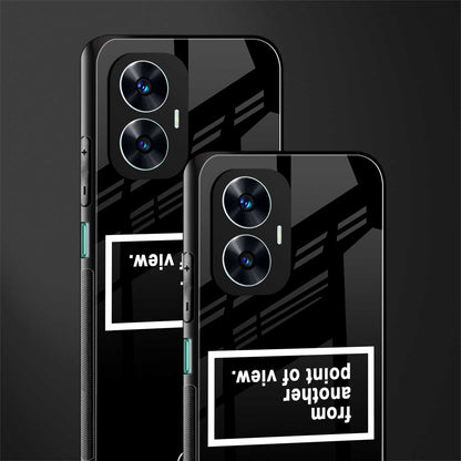 point of view black edition back phone cover | glass case for realme c55