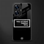 point of view black edition back phone cover | glass case for realme c55