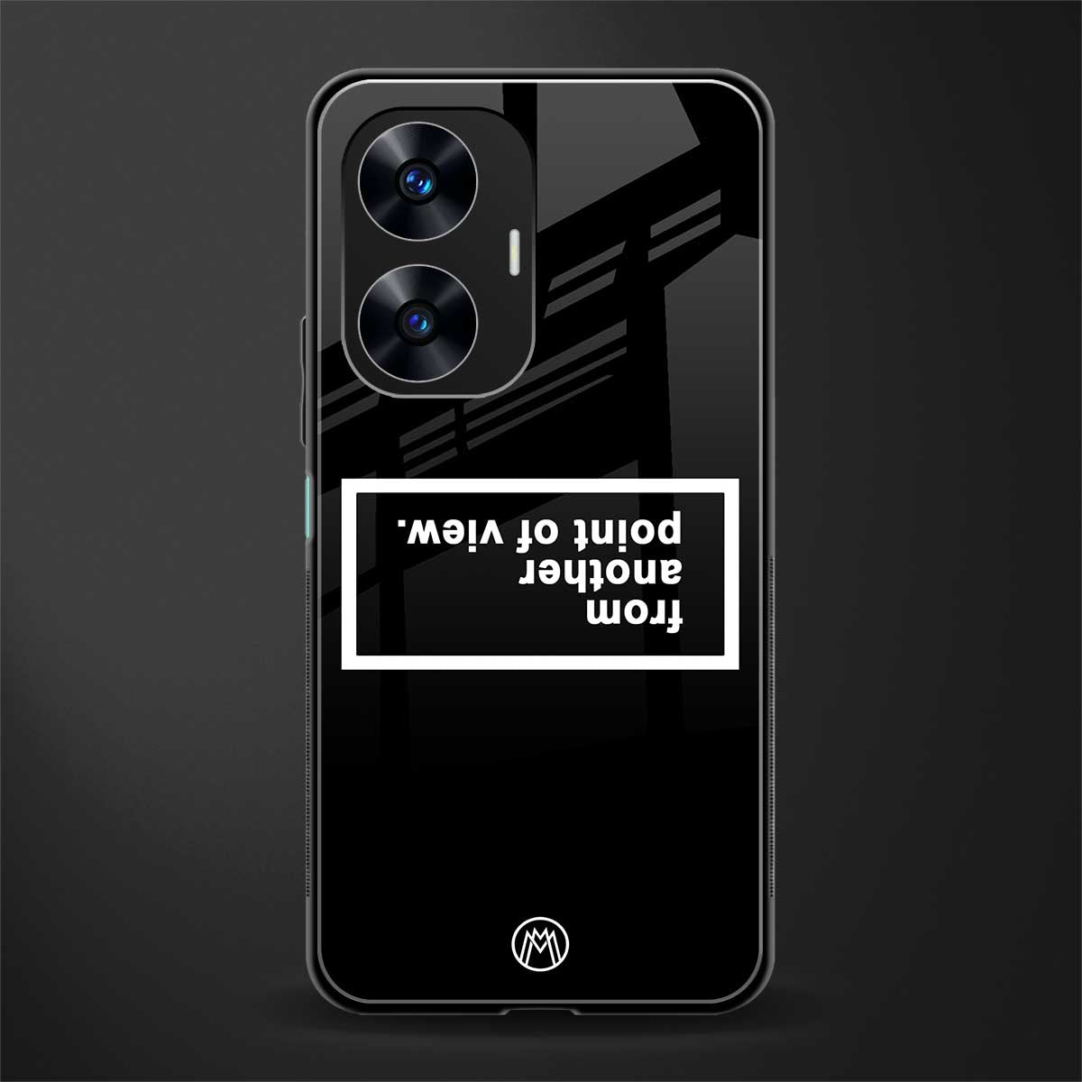 point of view black edition back phone cover | glass case for realme c55