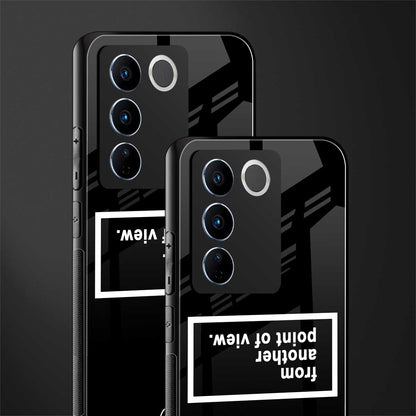 point of view black edition back phone cover | glass case for vivo v27 pro 5g