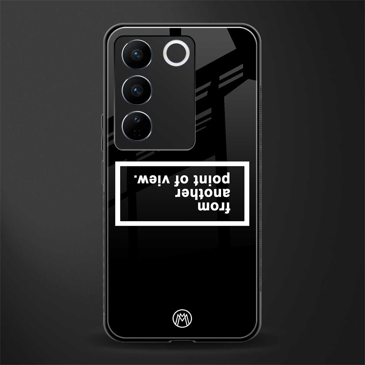 point of view black edition back phone cover | glass case for vivo v27 pro 5g