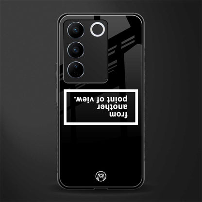 point of view black edition back phone cover | glass case for vivo v27 pro 5g