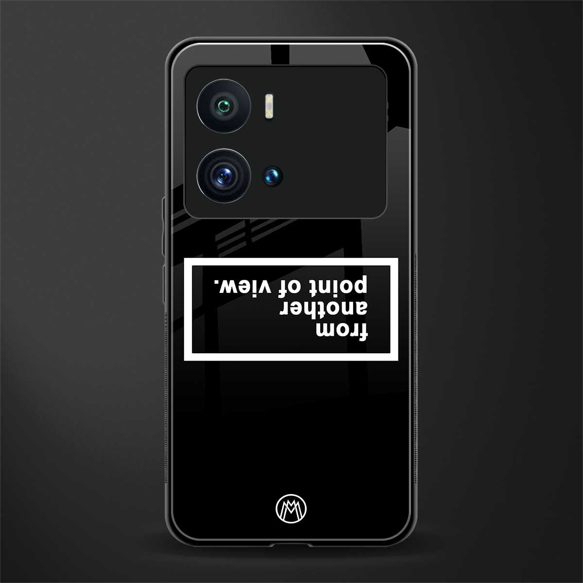 point of view black edition back phone cover | glass case for iQOO 9 Pro