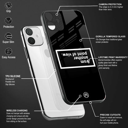 point of view black edition back phone cover | glass case for xiaomi 12 pro