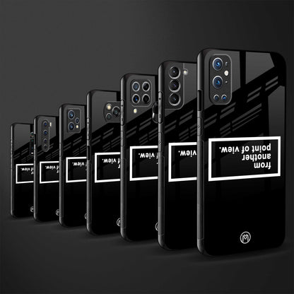 point of view black edition back phone cover | glass case for samsun galaxy a24 4g
