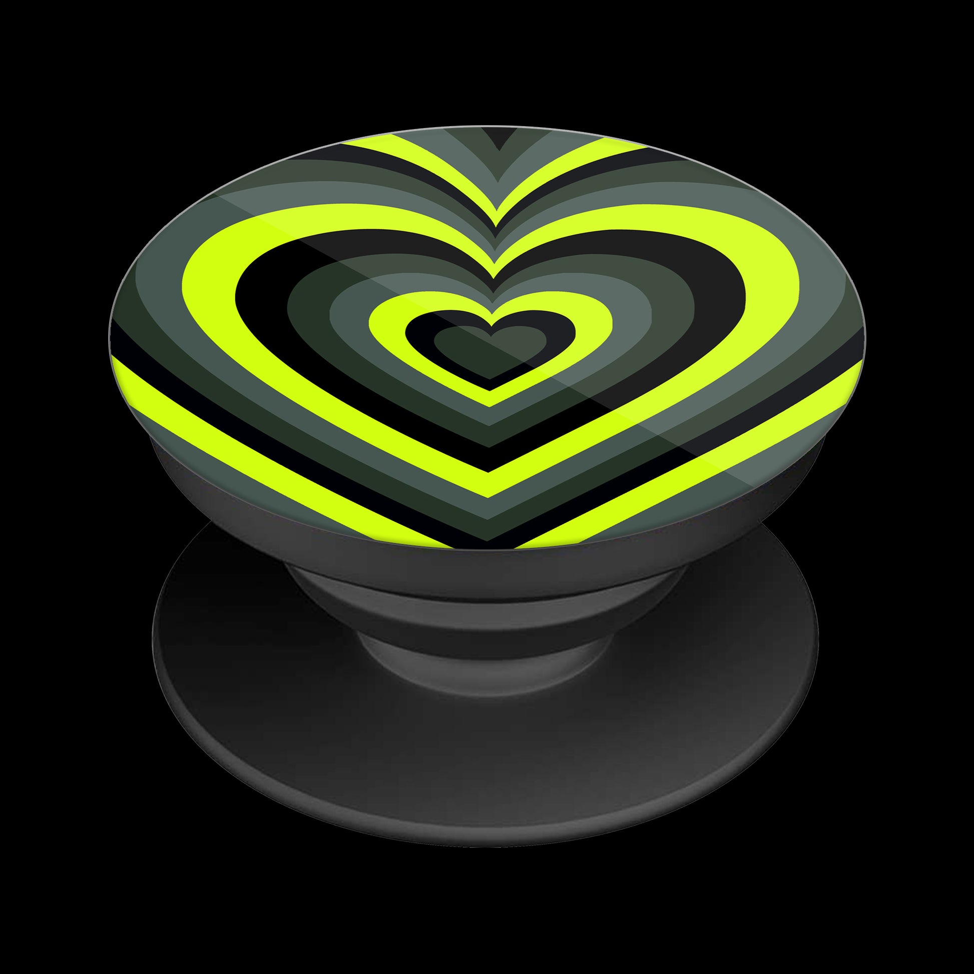 Y2K Emerald Green Hearts Popholder