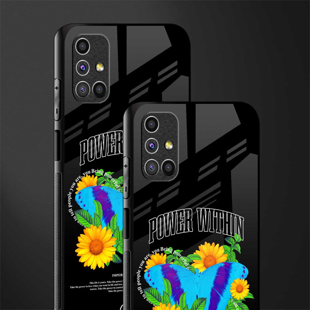 power within glass case for samsung galaxy m31s image-2