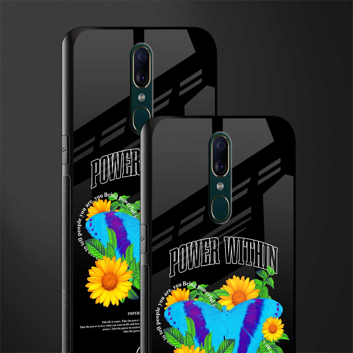 power within glass case for oppo a9 image-2