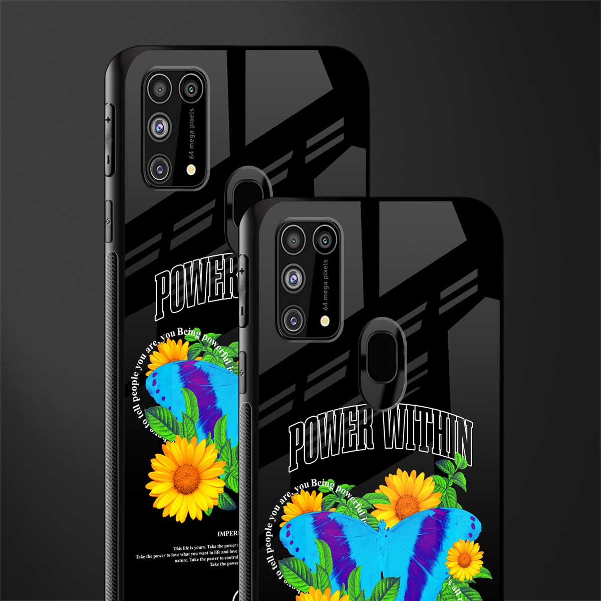 power within glass case for samsung galaxy f41 image-2