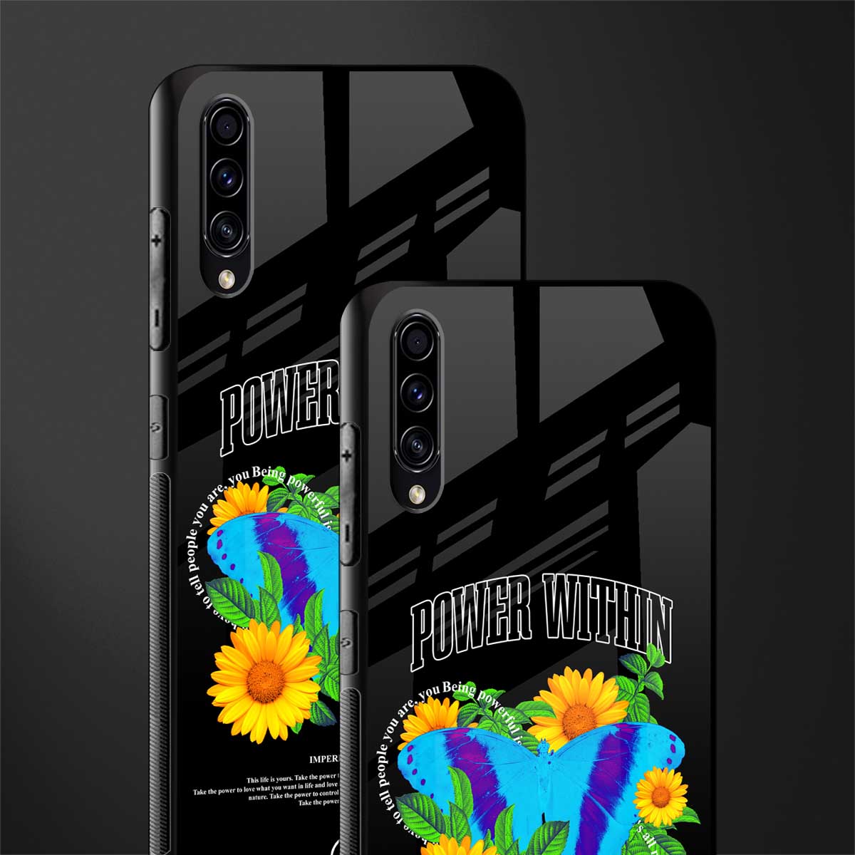 power within glass case for samsung galaxy a50 image-2