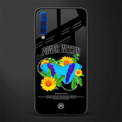 power within glass case for samsung galaxy a7 2018 image