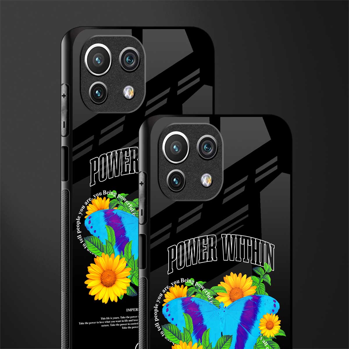 power within glass case for mi 11 lite image-2