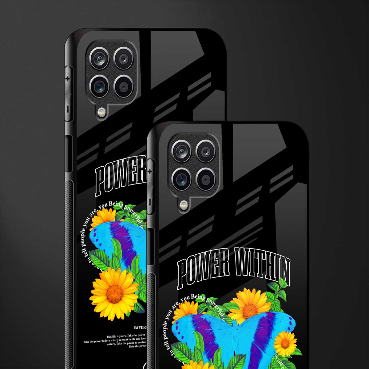 power within back phone cover | glass case for samsung galaxy a22 4g