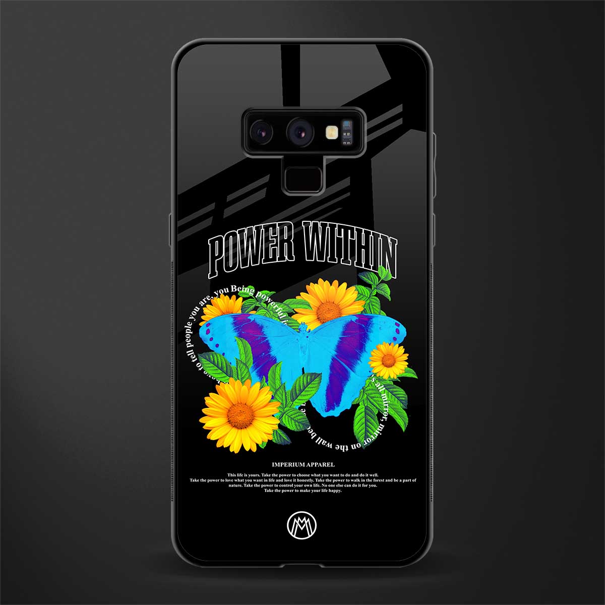 power within glass case for samsung galaxy note 9 image