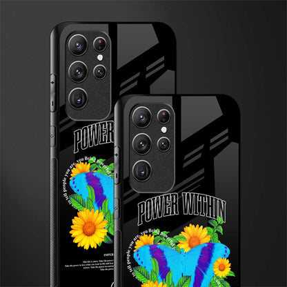 power within glass case for samsung galaxy s22 ultra 5g image-2