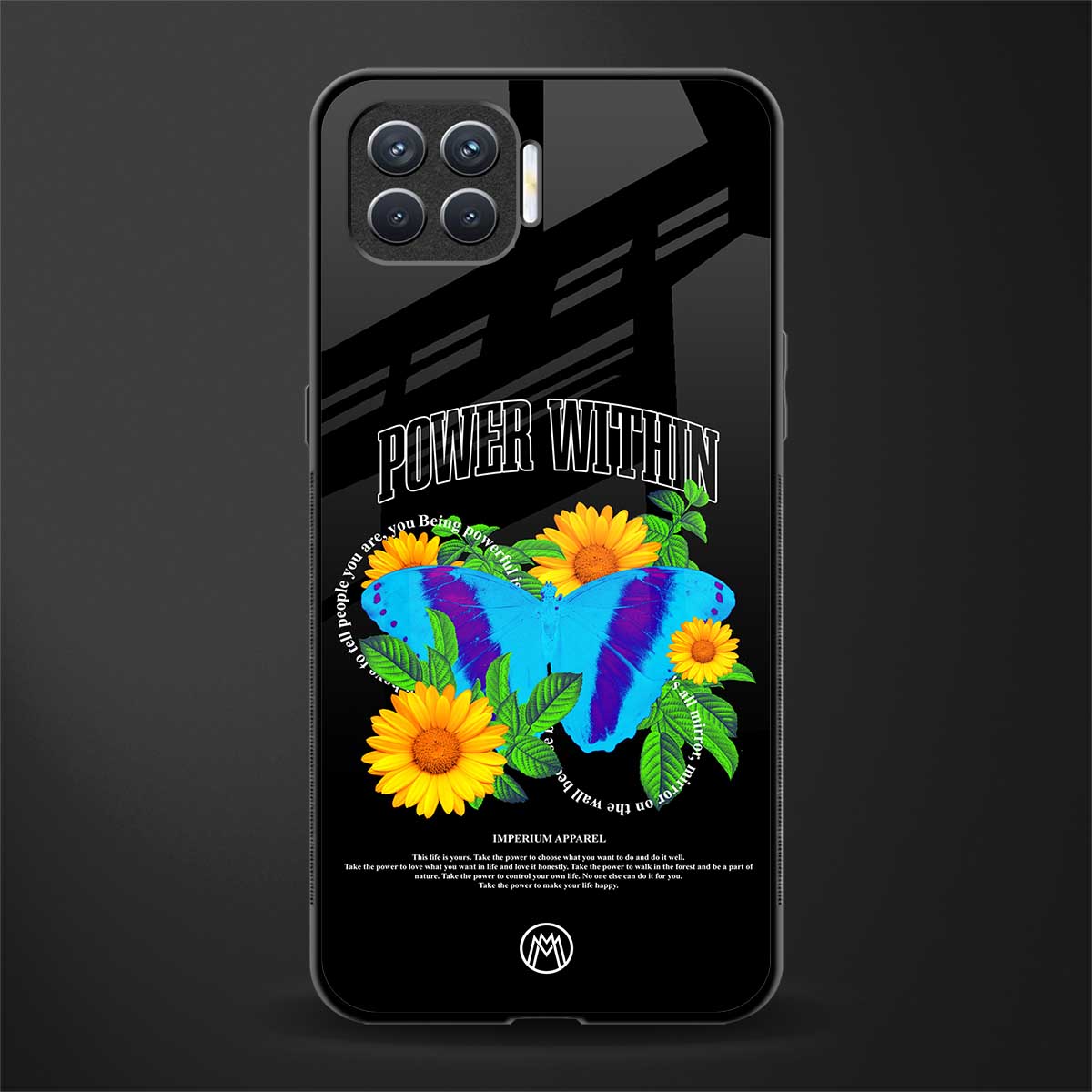 power within glass case for oppo f17 pro image