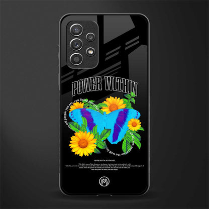 power within glass case for samsung galaxy a52 image