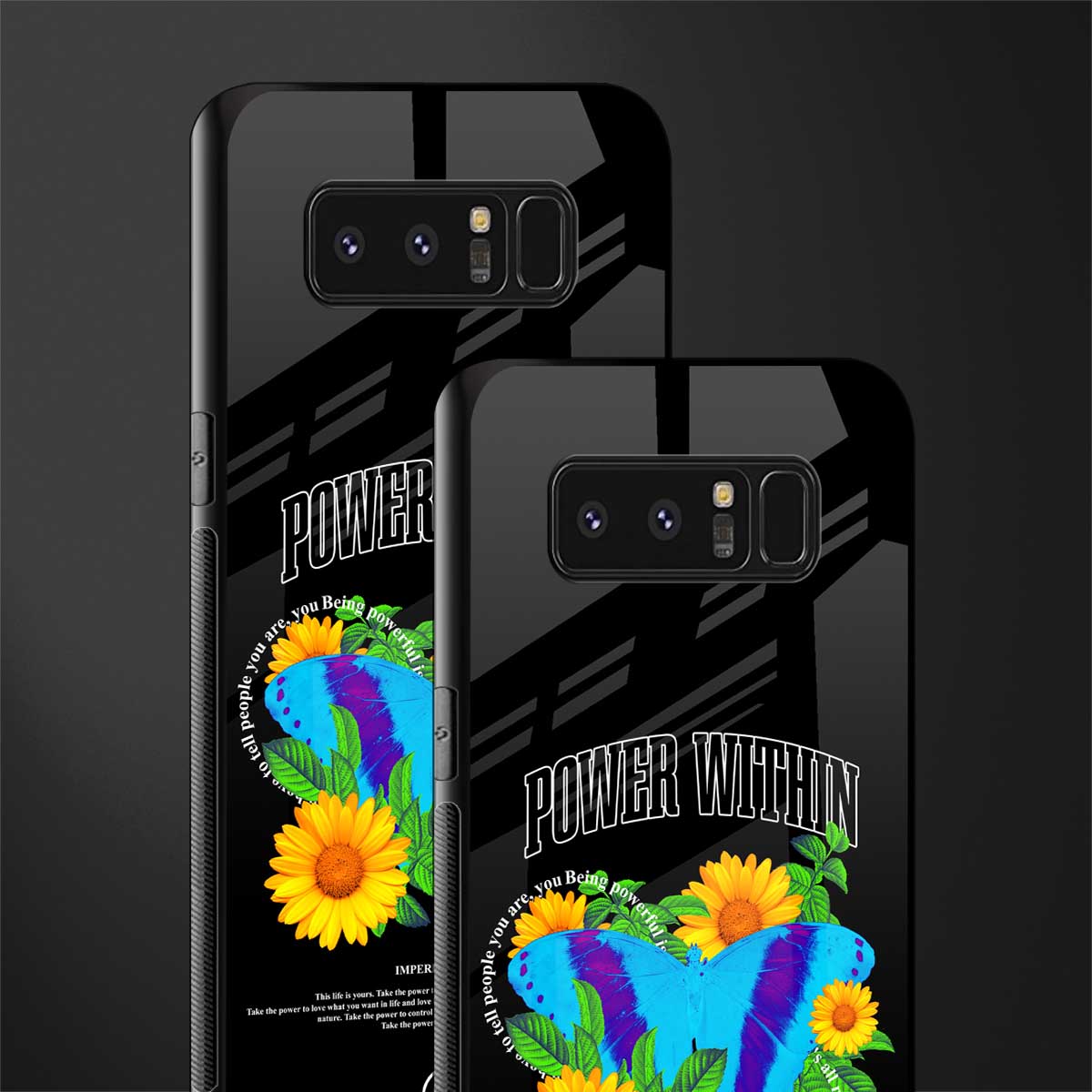 power within glass case for samsung galaxy note 8 image-2