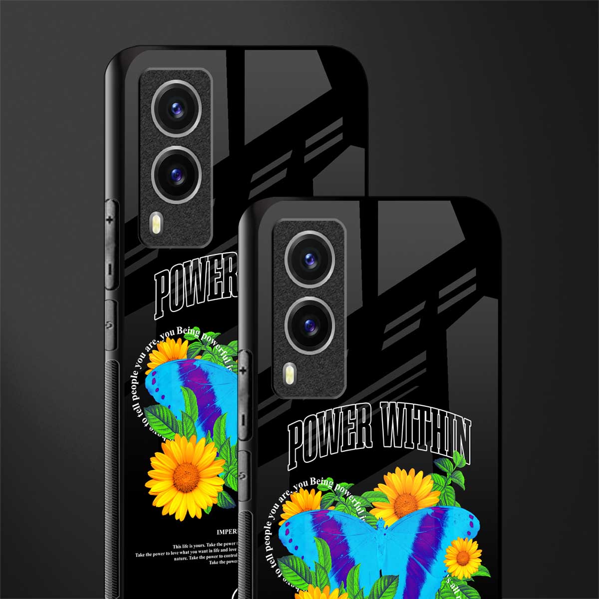 power within glass case for vivo v21e 5g image-2