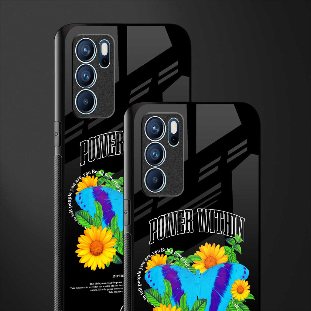 power within glass case for oppo reno6 pro 5g image-2