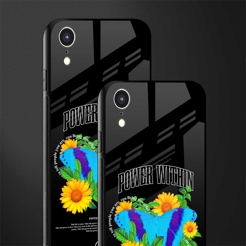 power within glass case for iphone xr image-2