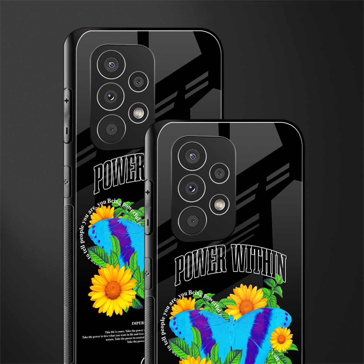 power within back phone cover | glass case for samsung galaxy a53 5g