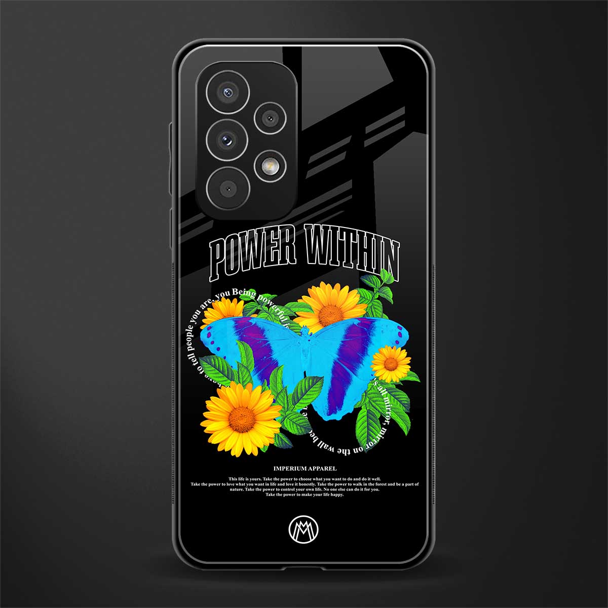 power within back phone cover | glass case for samsung galaxy a73 5g