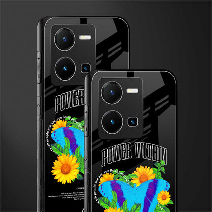 power within back phone cover | glass case for vivo y35 4g