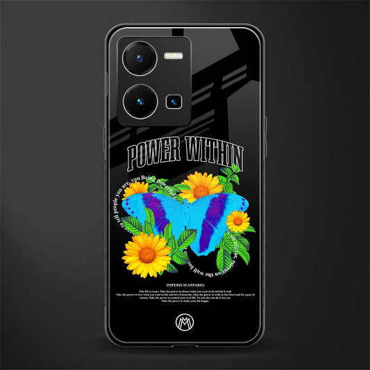 power within back phone cover | glass case for vivo y35 4g