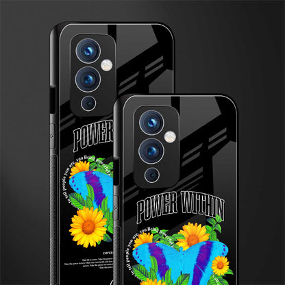 power within back phone cover | glass case for oneplus 9