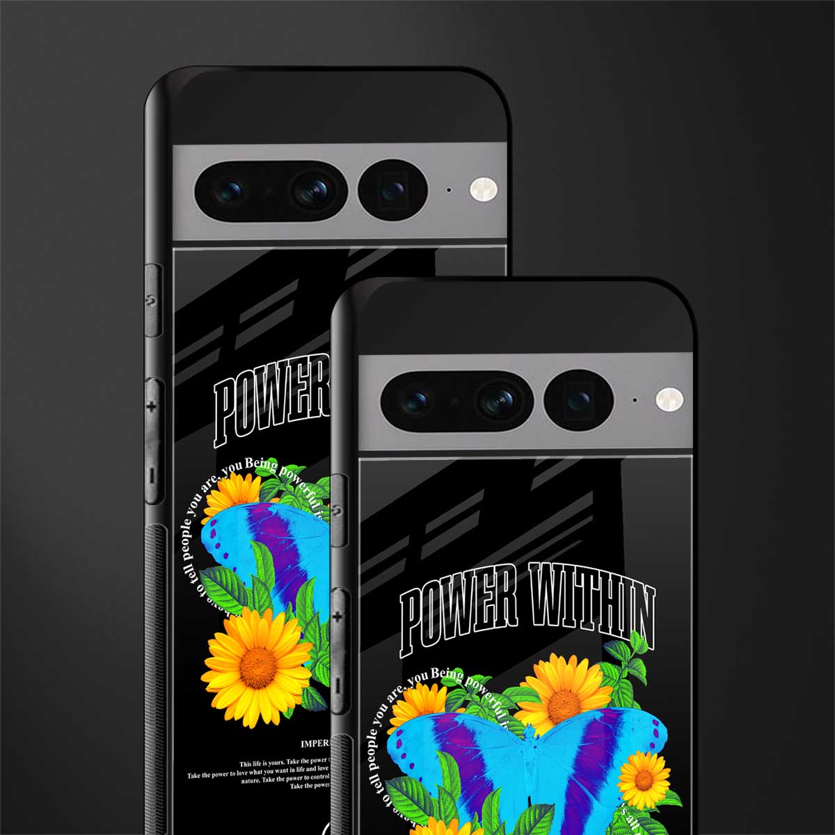 power within back phone cover | glass case for google pixel 7 pro