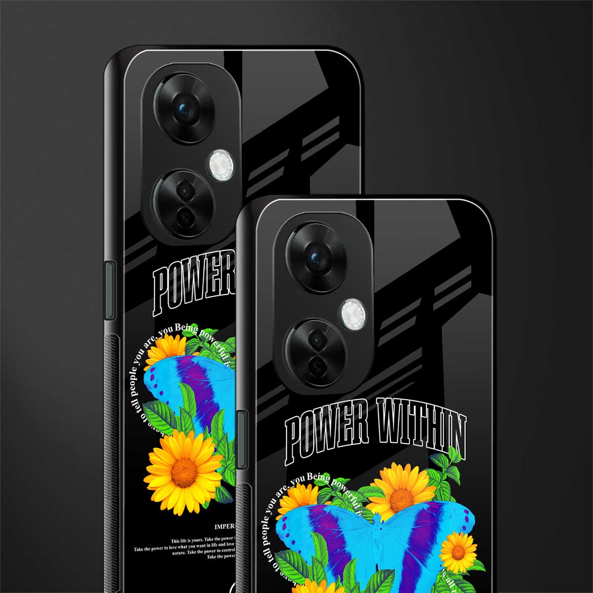 power within back phone cover | glass case for oneplus nord ce 3 lite