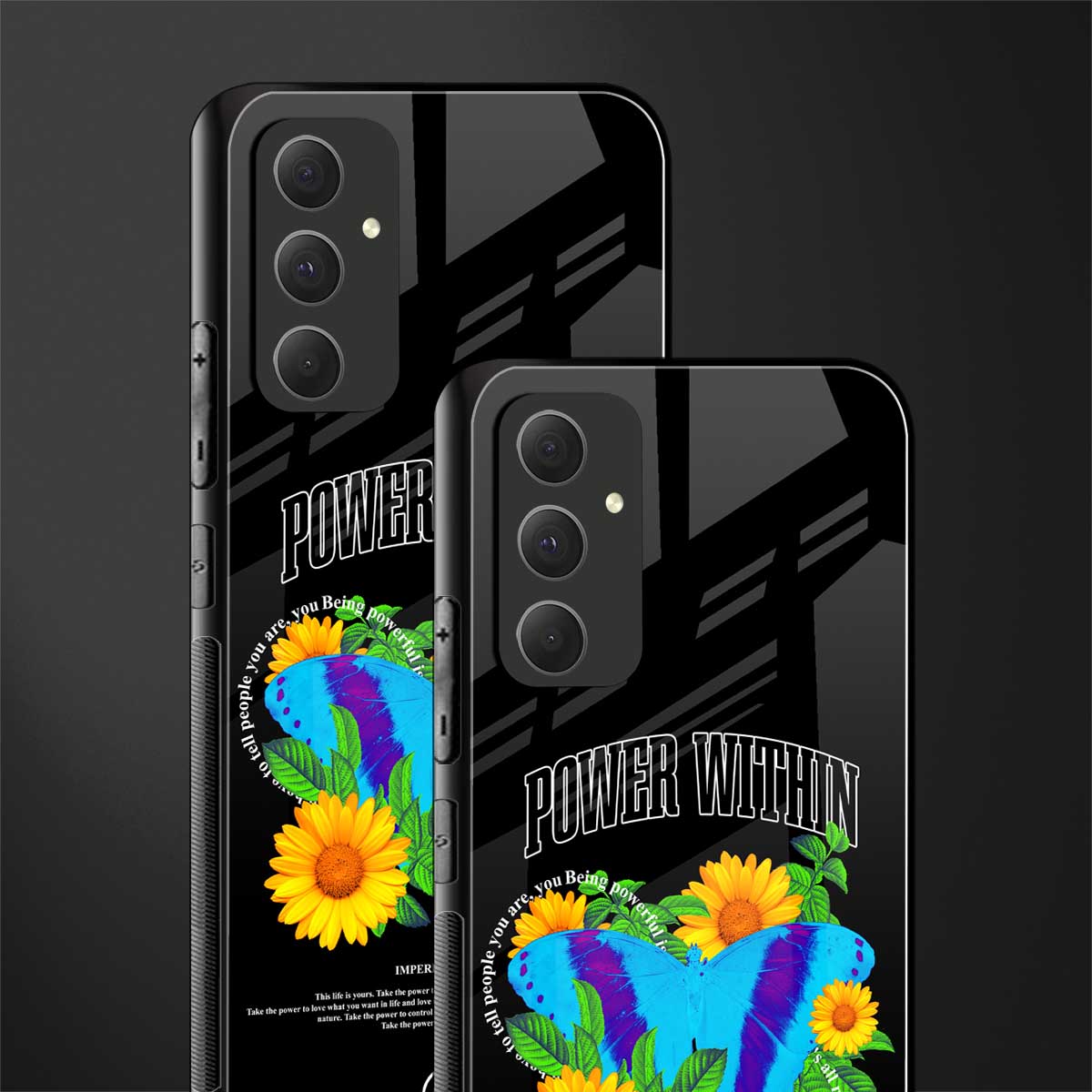 power within back phone cover | glass case for samsung galaxy a54 5g