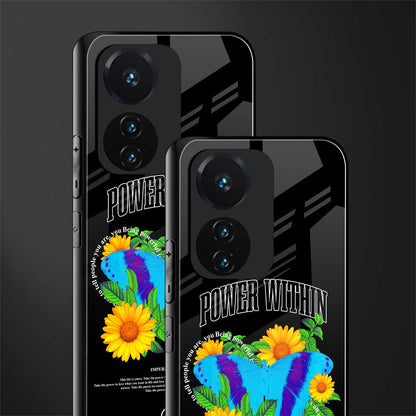 power within back phone cover | glass case for vivo t1 44w 4g