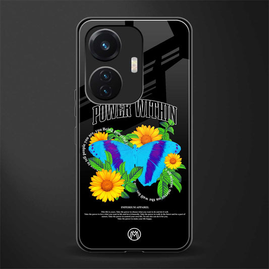 power within back phone cover | glass case for vivo t1 44w 4g