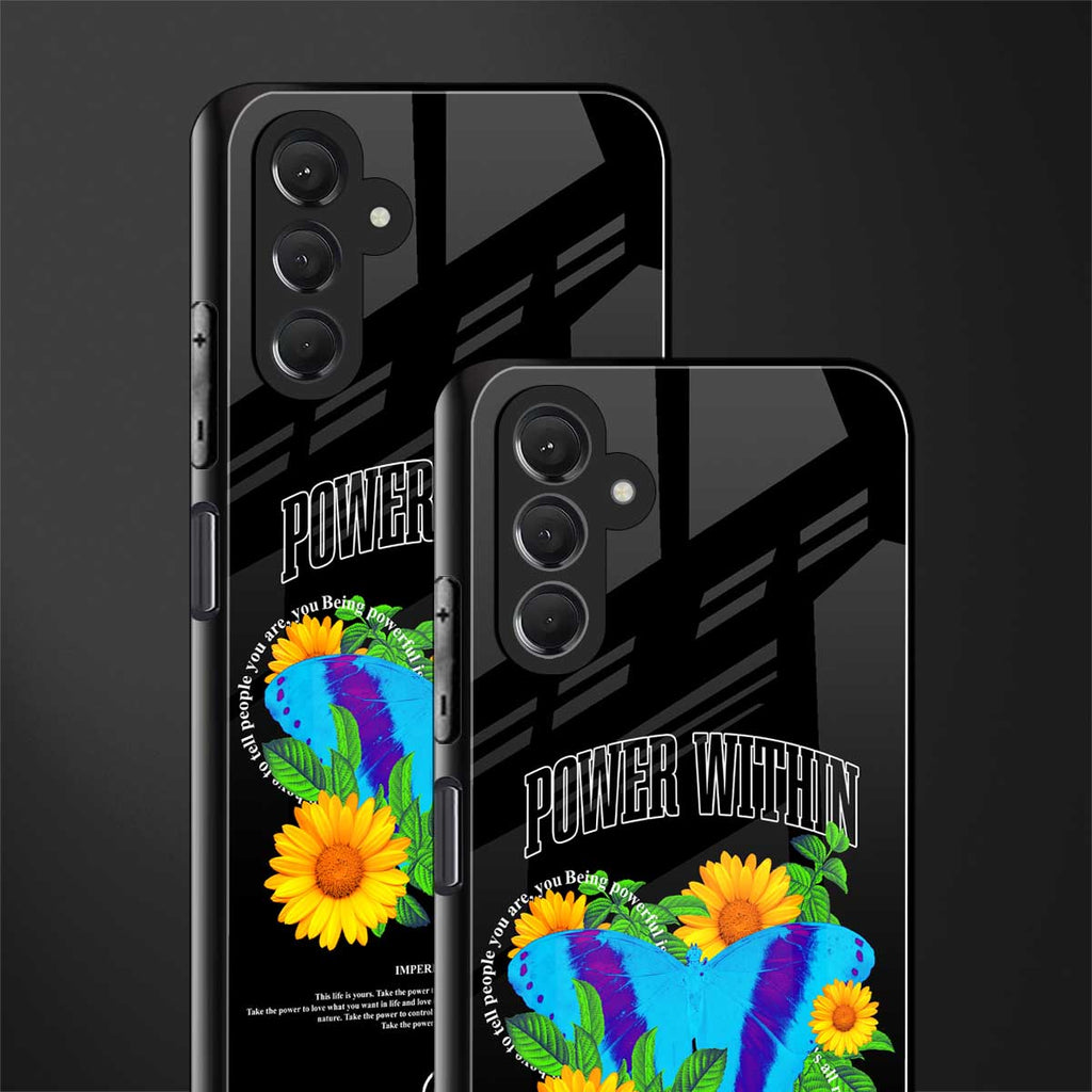 power within back phone cover | glass case for samsun galaxy a24 4g