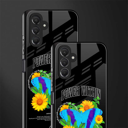 power within back phone cover | glass case for samsun galaxy a24 4g