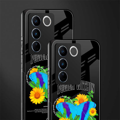 power within back phone cover | glass case for vivo v27 pro 5g