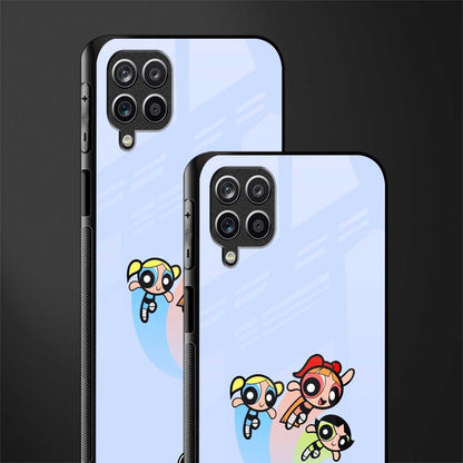 powerpuff girls cartoon back phone cover | glass case for samsung galaxy a22 4g
